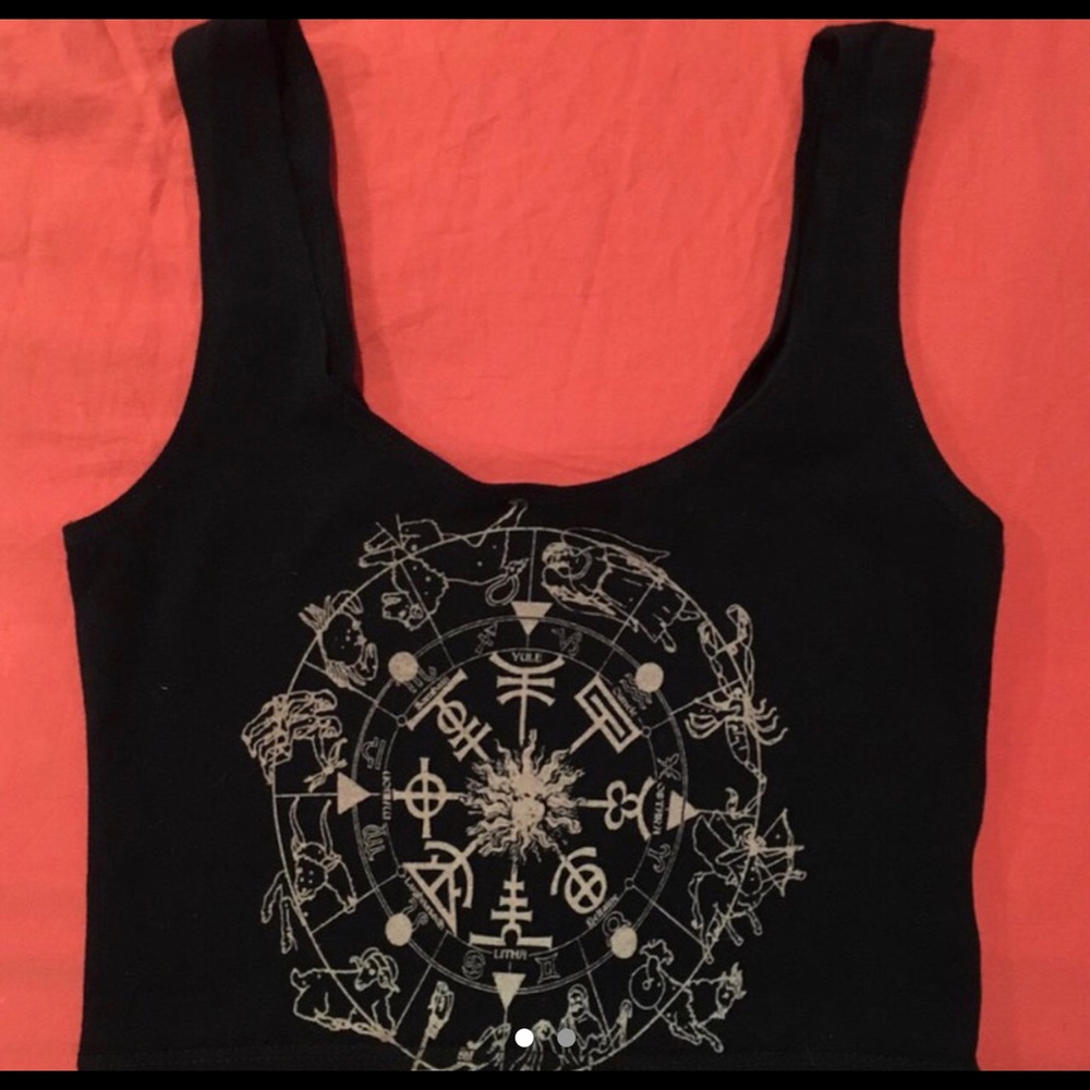 Urban outfitters zodiac crop top